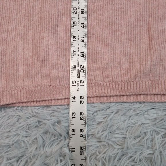 DKNY Womens‎ Sweater Pink Medium Cashmere Blend Oversized Soft Cozy Sweatshirt - Picture 7 of 10